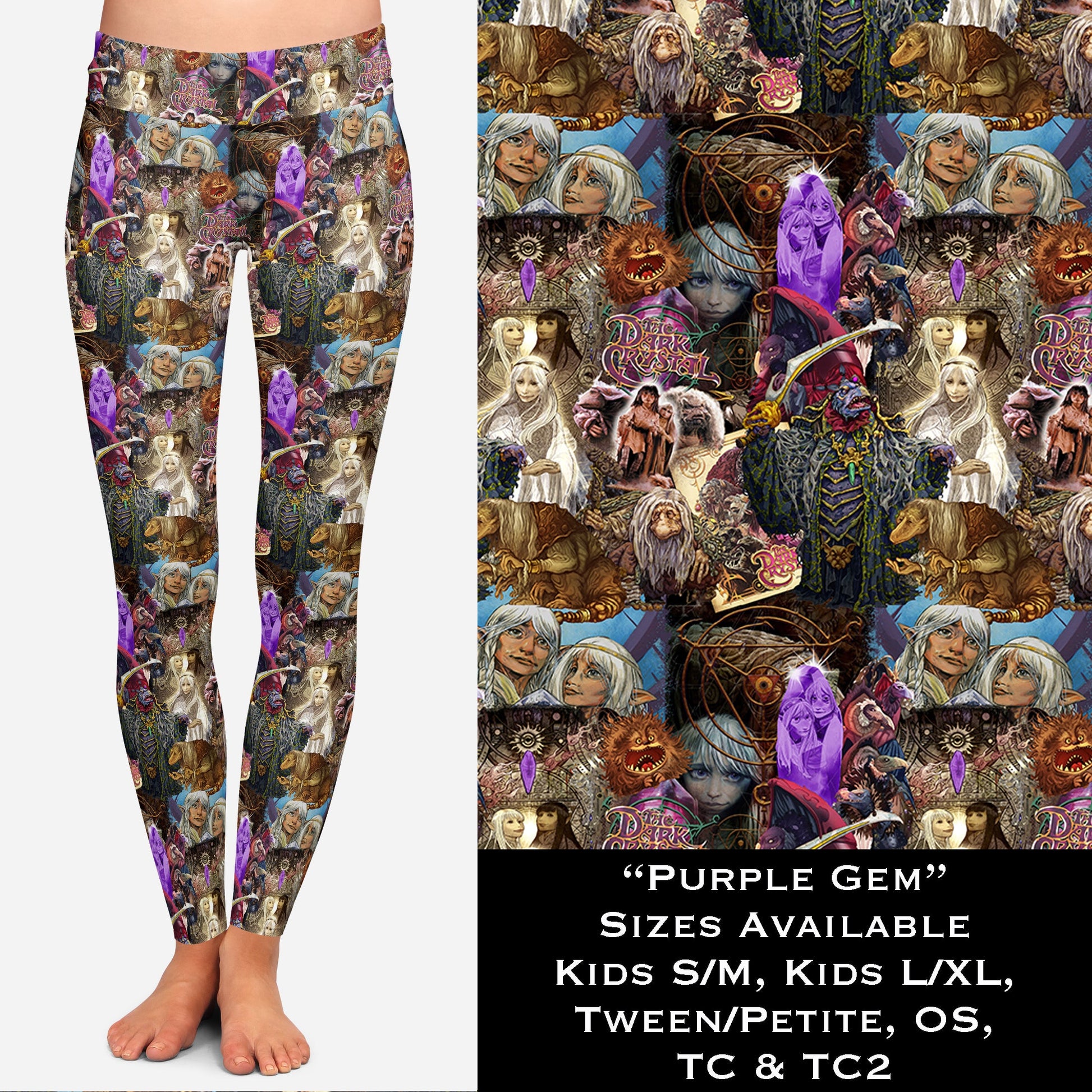 Purple Gem - Legging & Capri - Like A Duchess