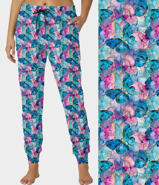 RTS - Radiant Butterflies Joggers - Like A Duchess
