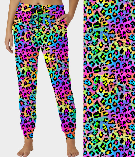 RTS - Rainbow Leopard Joggers - Like A Duchess