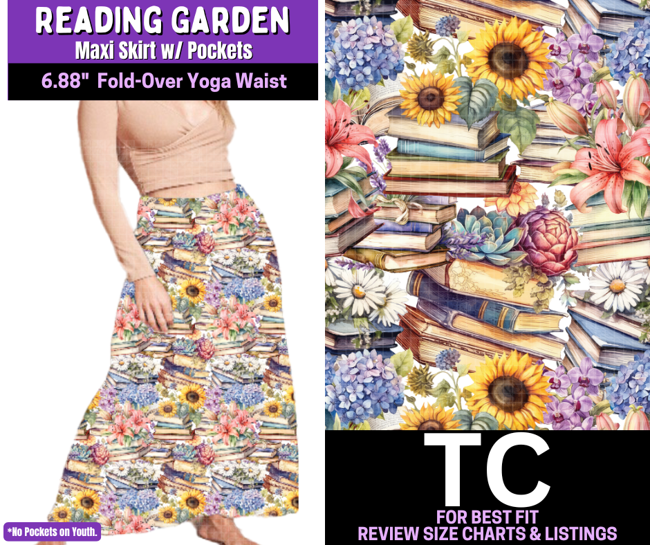 Reading Garden Maxi Skirt - Like A Duchess