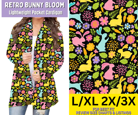 Retro Bunny Bloom Pocket Cardigan - Like A Duchess