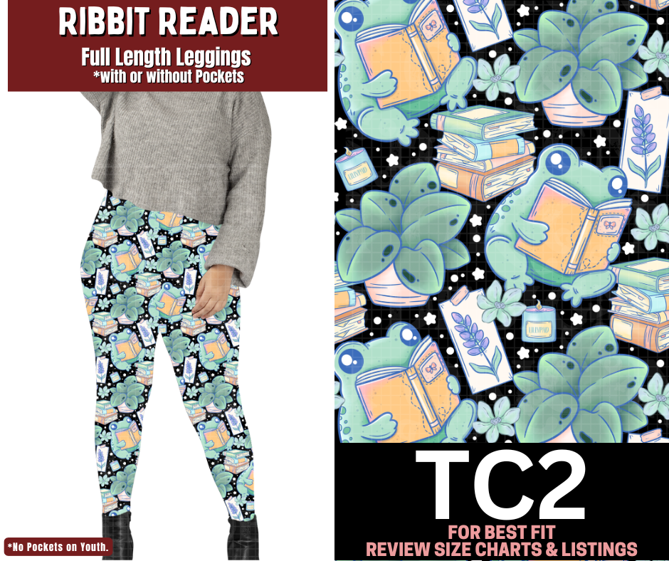 Ribbit Reader Full Length Leggings w/ Pockets - Like A Duchess
