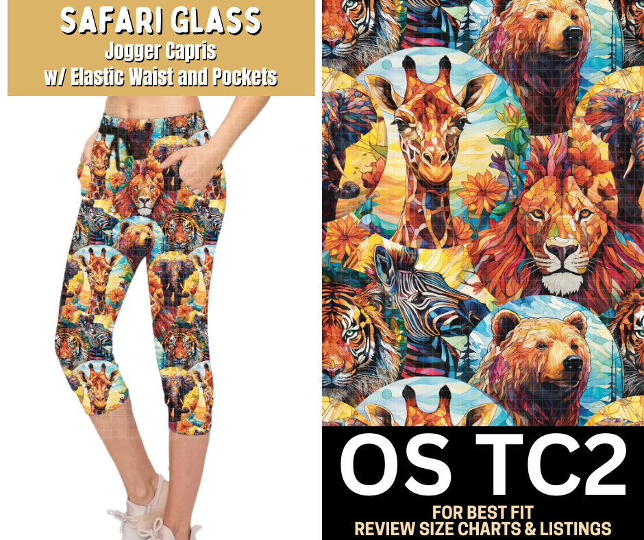 Safari Glass Jogger Capri - Like A Duchess