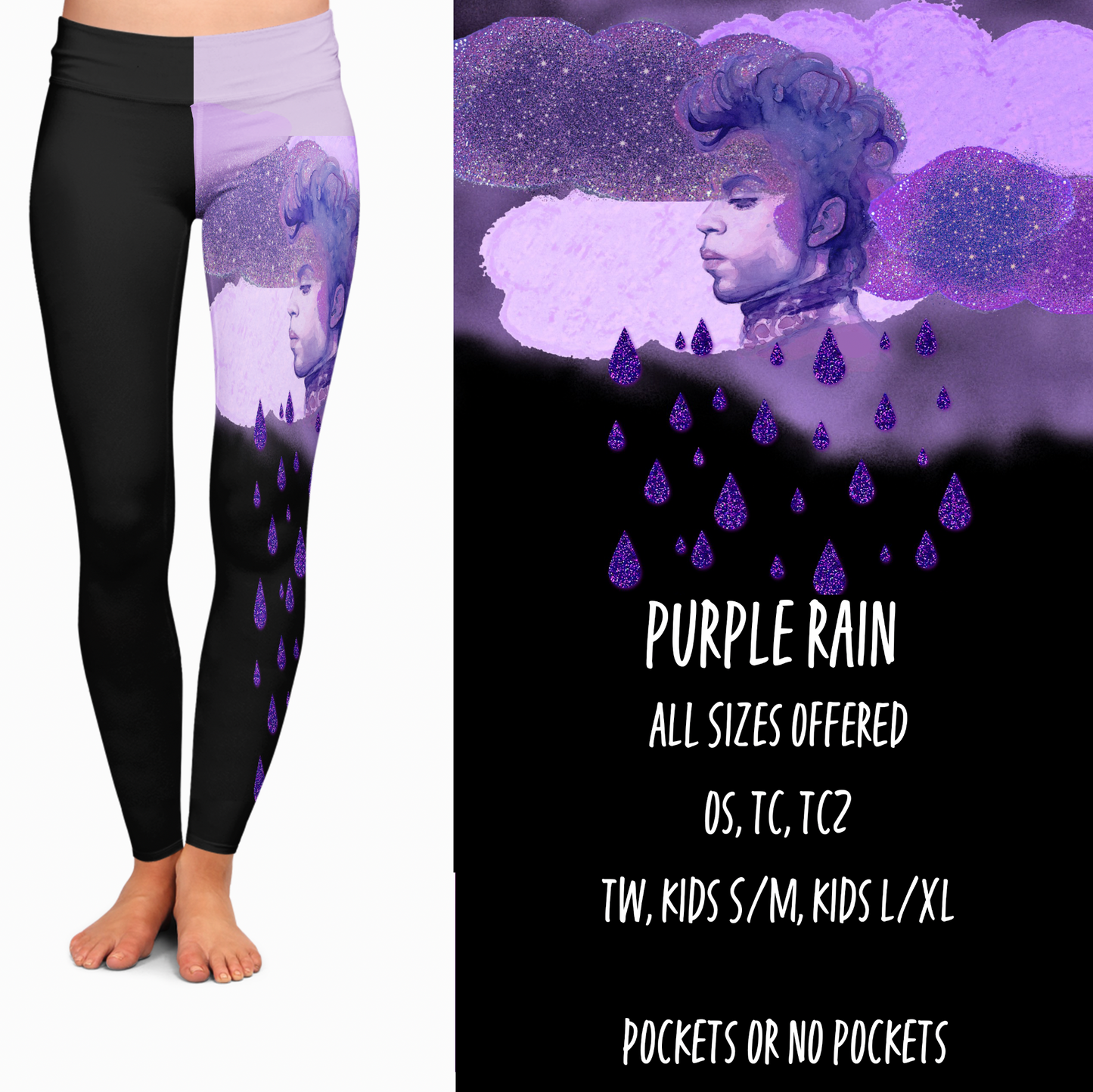 BATCH 64-PURPLE RAIN LEGGINGS/JOGGERS - Like A Duchess