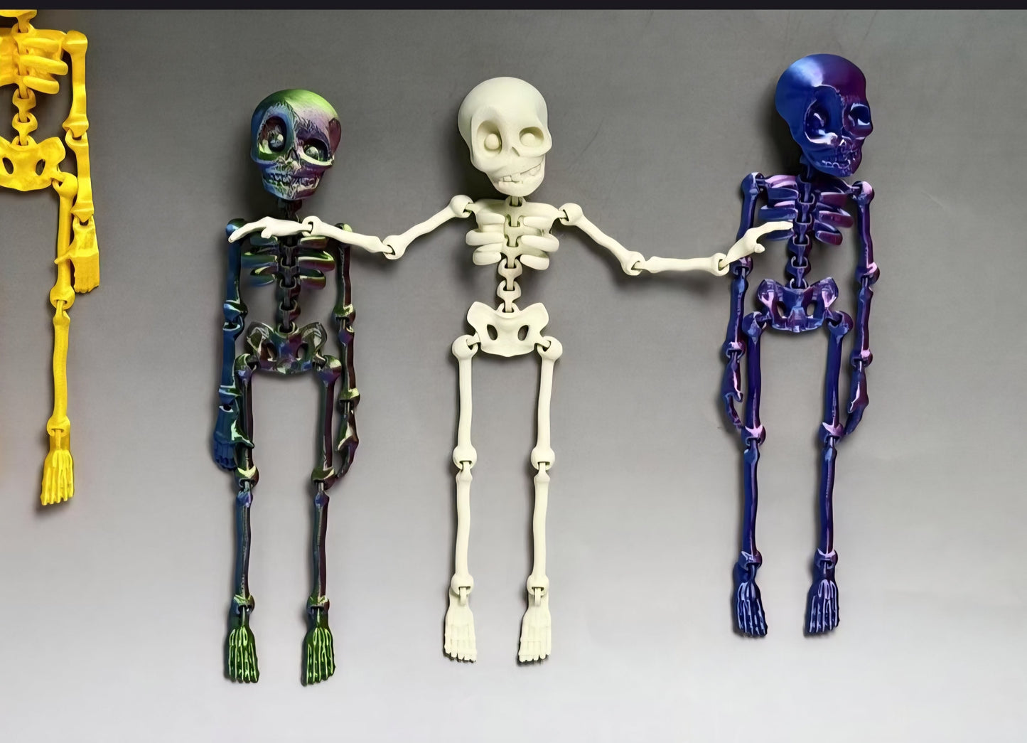 MAGNETIC SKELETON- 3D PRINTED- VARIETY OF COLORS - Like A Duchess