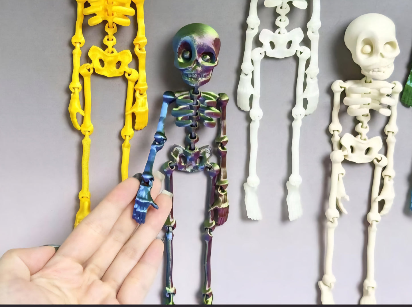 MAGNETIC SKELETON- 3D PRINTED- VARIETY OF COLORS - Like A Duchess