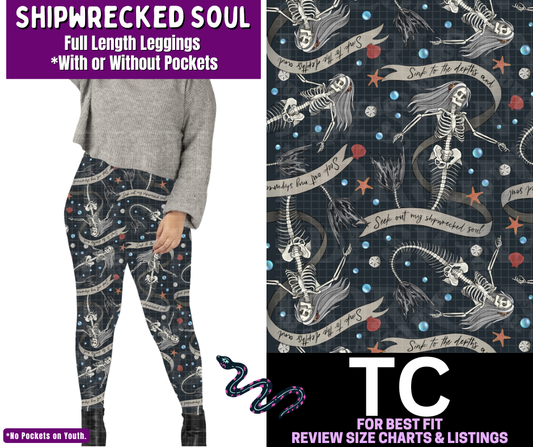 Shipwrecked Soul Full Length Leggings w/ Pockets - Like A Duchess