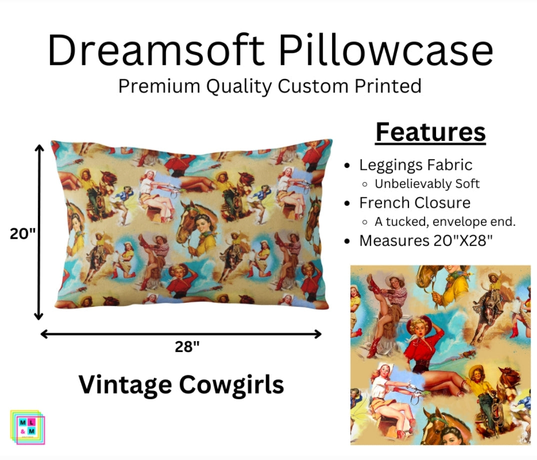 Vintage Cowgirls Dreamsoft Pillowcase