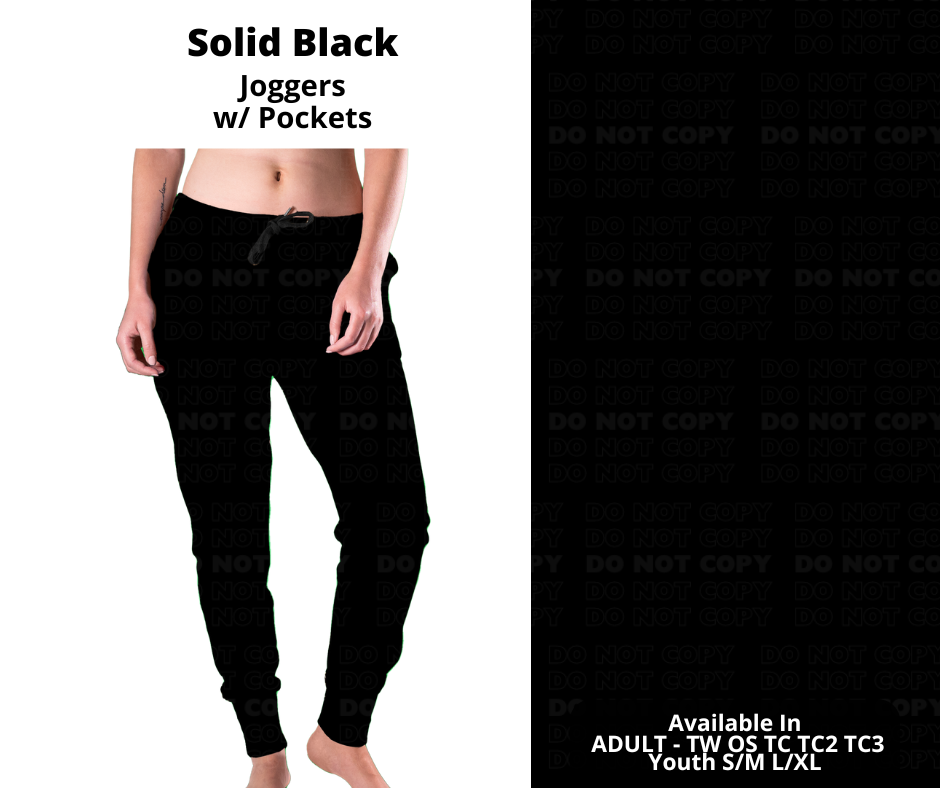 Solid Black Joggers - Like A Duchess