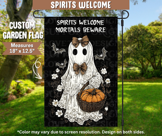 Spirits Welcome Garden Flag - Like A Duchess