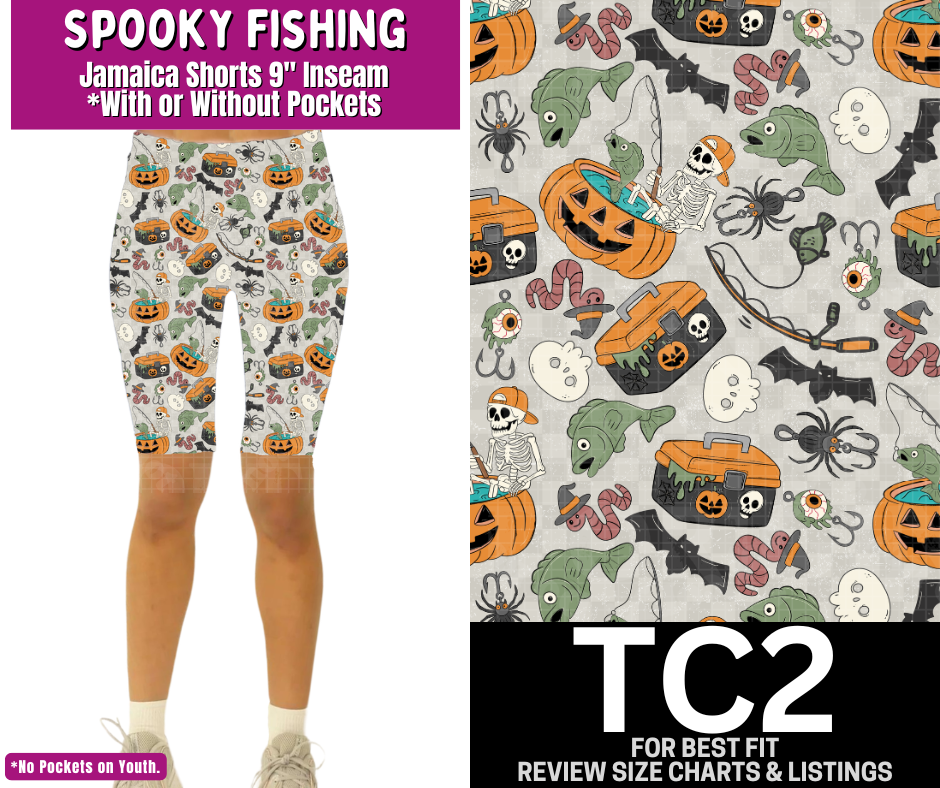 Spooky Fishing Jamaica Shorts w/ Pockets - Like A Duchess
