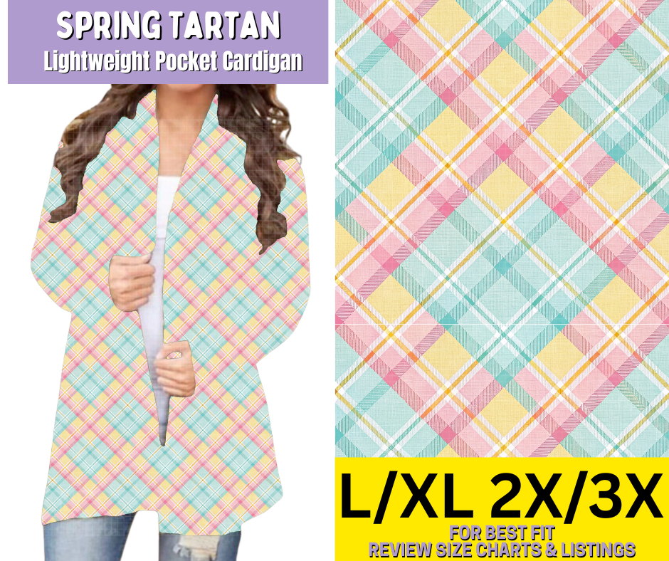 Spring Tartan Pocket Cardigan - Like A Duchess