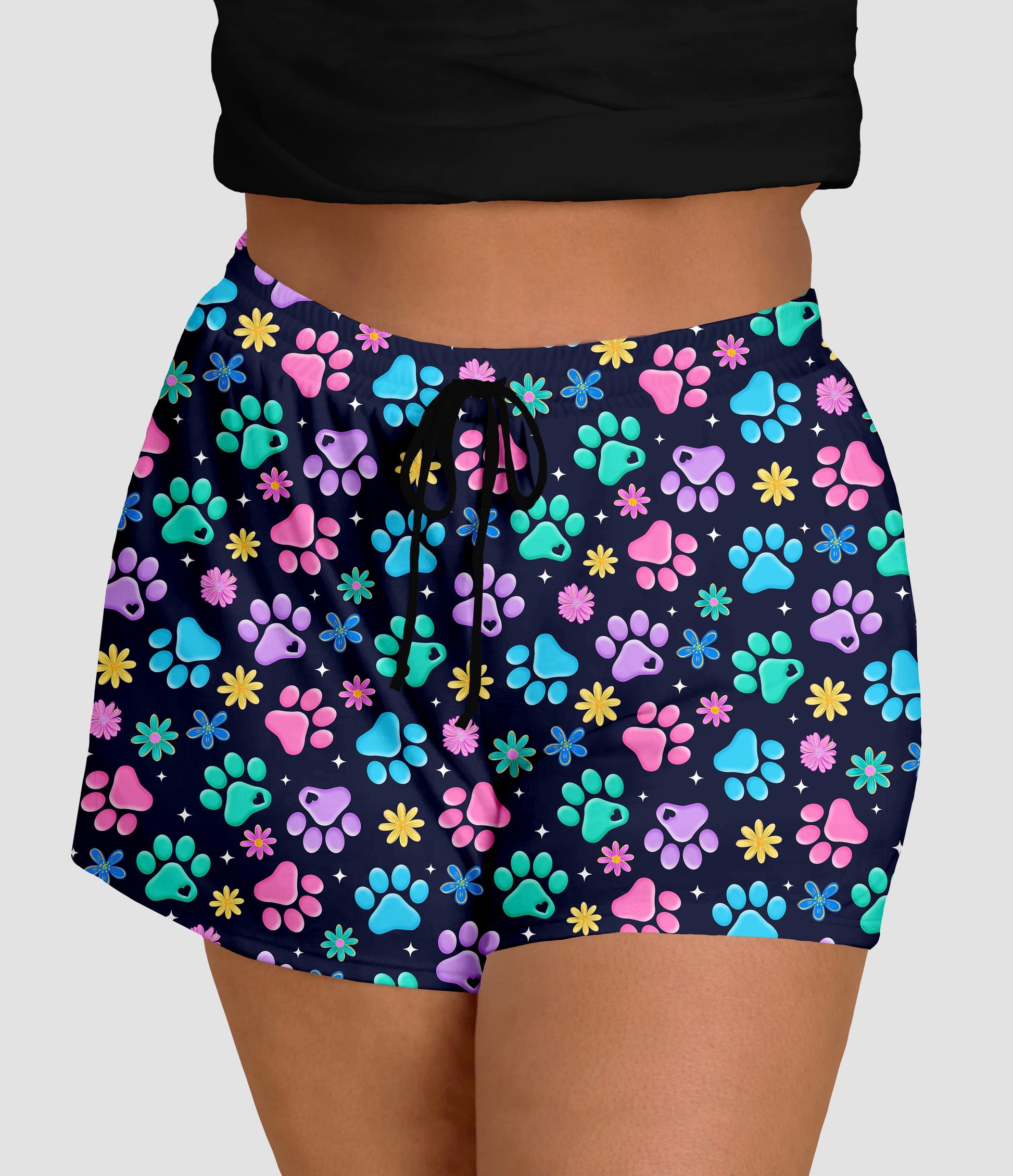 RTS - Spring Paws Jogger Shorts - Like A Duchess