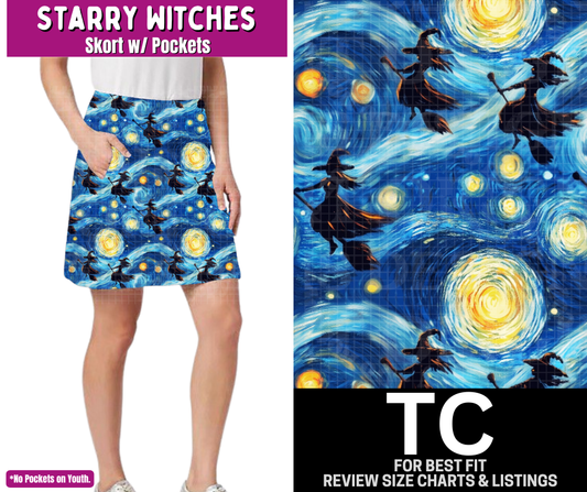 Starry Witches Skort - Like A Duchess