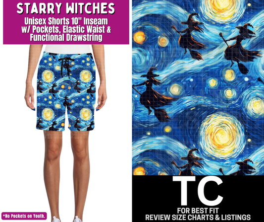 Starry Witches Unisex Shorts - Like A Duchess
