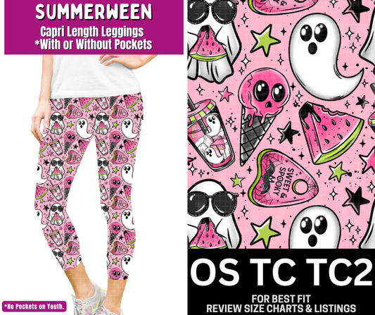 Summerween Capri Length Leggings w/ Pockets - Like A Duchess