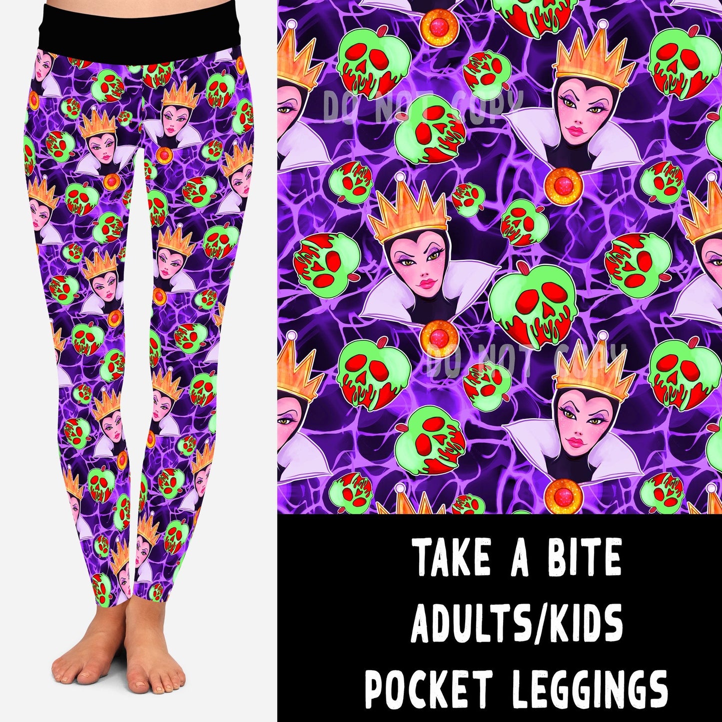 VILLAIN VIP RUN-TAKE A BITE LEGGINGS/CAPRI/JOGGERS - Like A Duchess