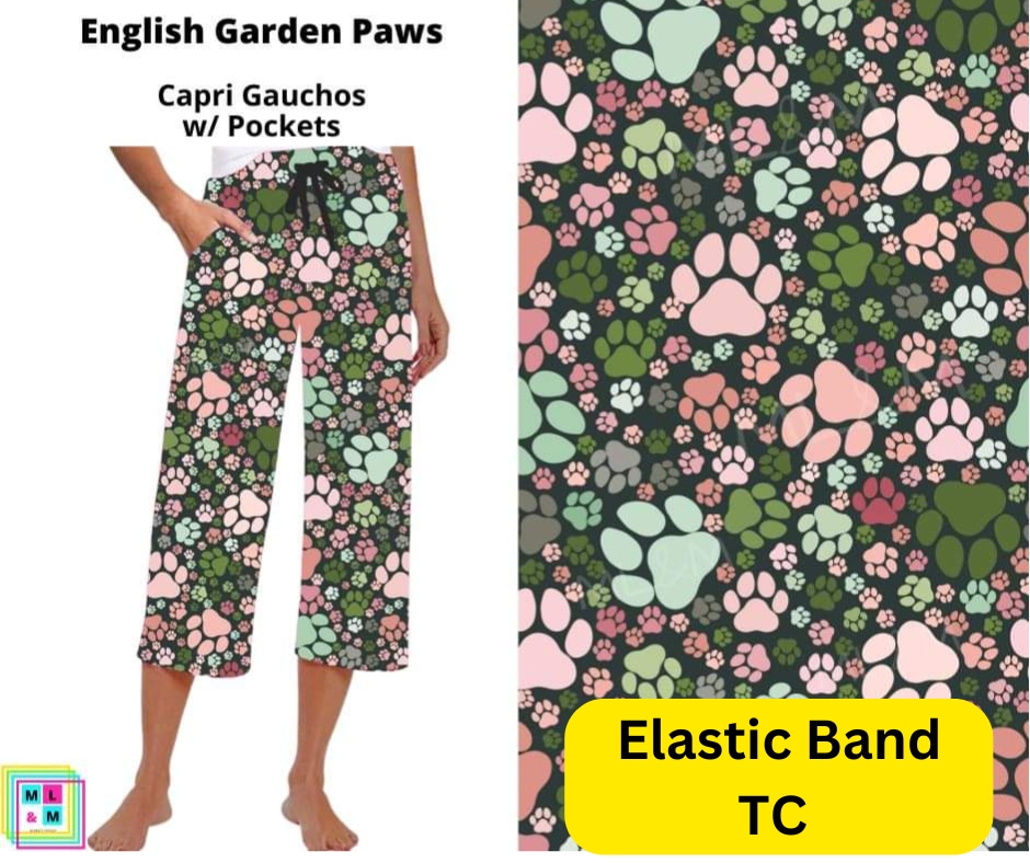 English Garden Paws Capri Gauchos