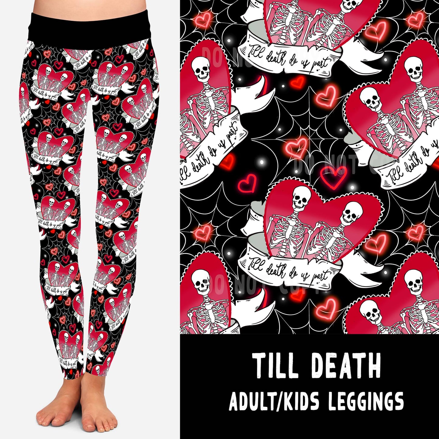 LUCKY IN LOVE-TILL DEATH LEGGINGS/JOGGERS - Like A Duchess