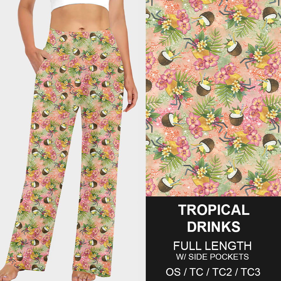 RTS - Tropical Drinks Lounge Pants - Like A Duchess