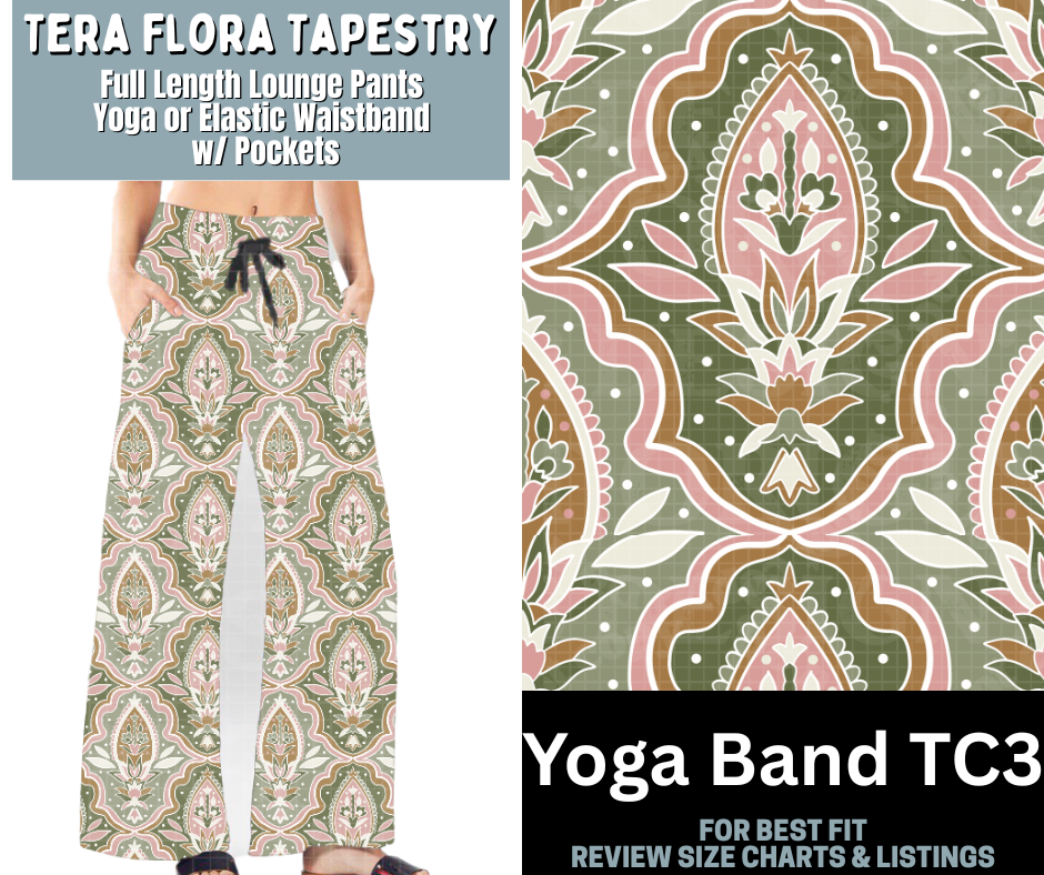Tera Floral Tapestry Full Length Lounge Pants - Like A Duchess