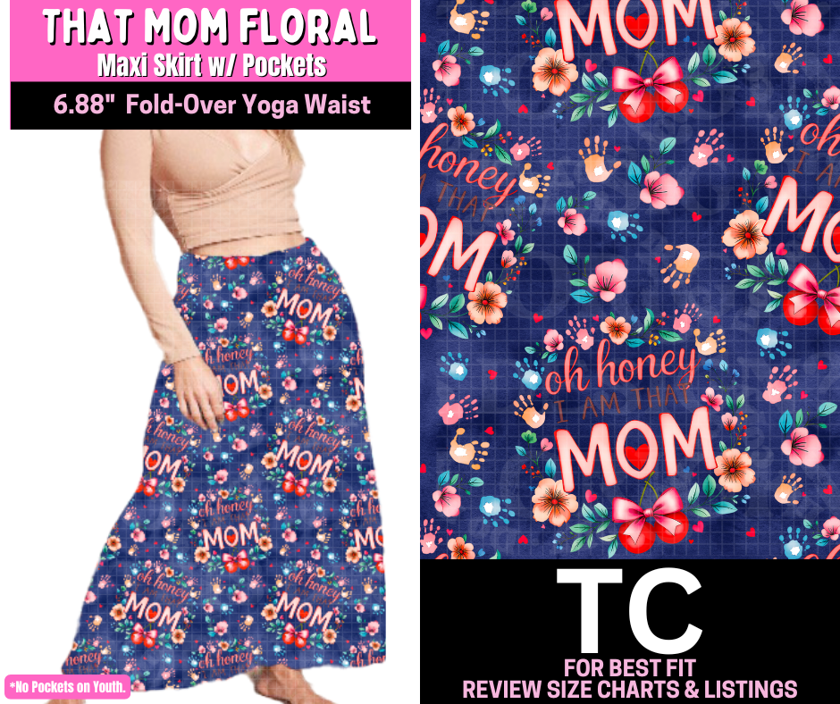 That Mom Floral Maxi Skirt - Like A Duchess