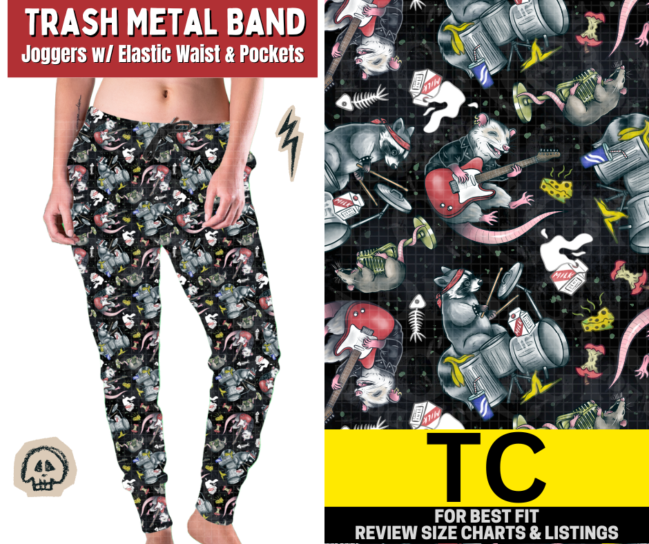 Trash Metal Band Joggers - Like A Duchess