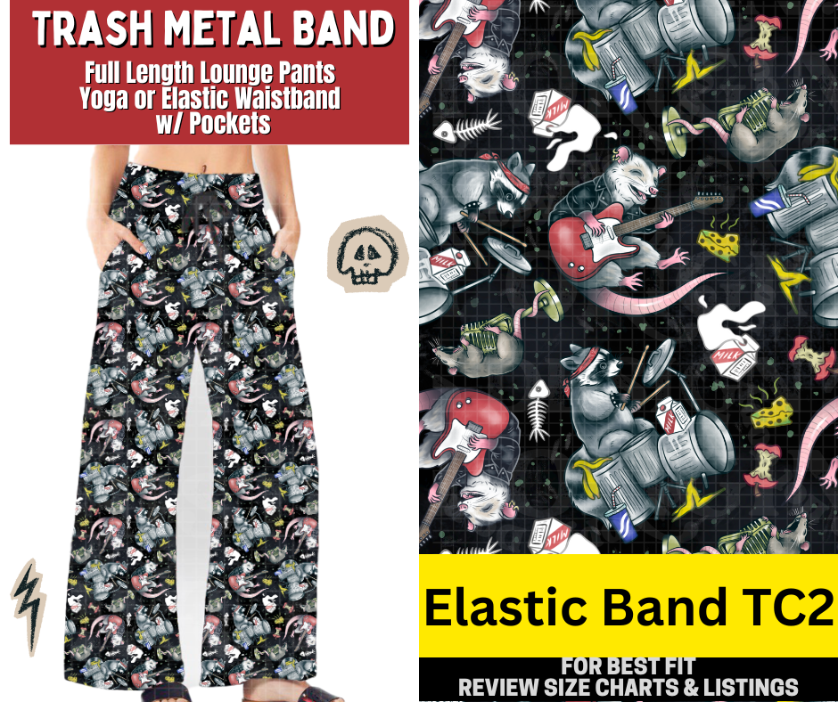 Trash Metal Band Full Length Lounge Pants - Like A Duchess