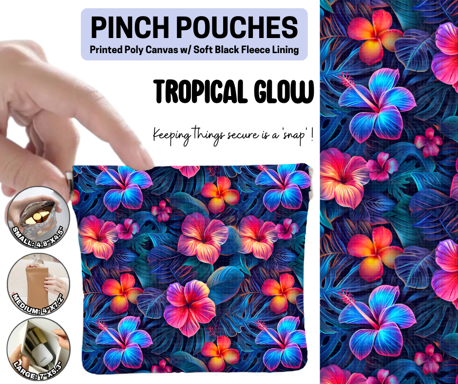 Tropical Glow Pinch Pouches - Like A Duchess