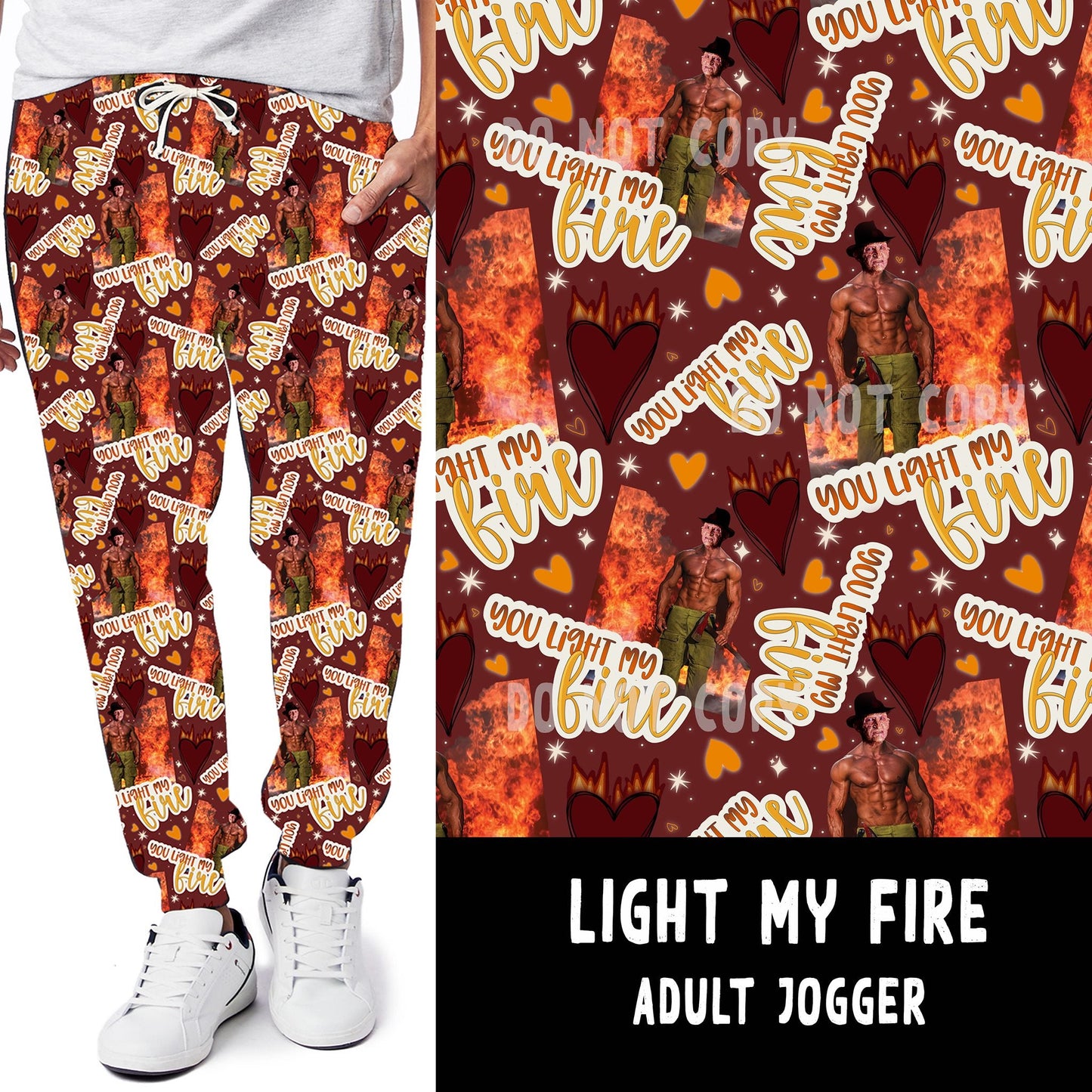 LUCKY IN LOVE-LIGHT MY FIRE LEGGINGS/JOGGERS - Like A Duchess