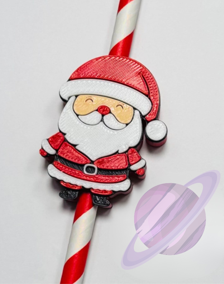 RED NOSE DEER- 3D PRINTED STRAW CHARM - Like A Duchess