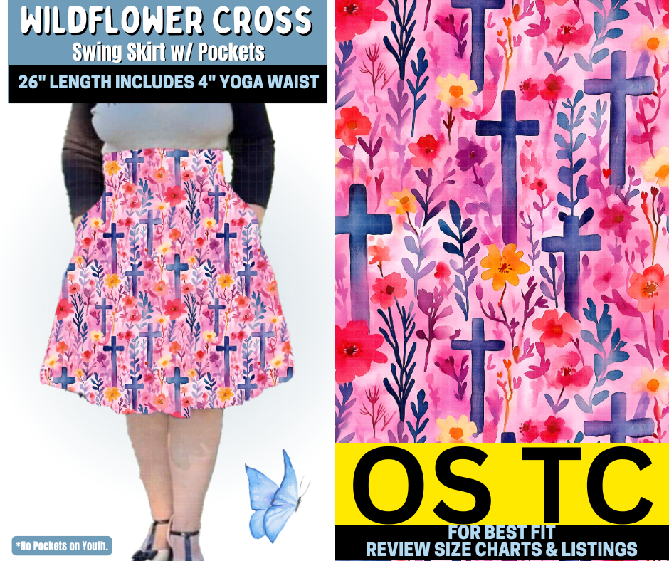 Wildflower Cross Swing Skirt - Like A Duchess