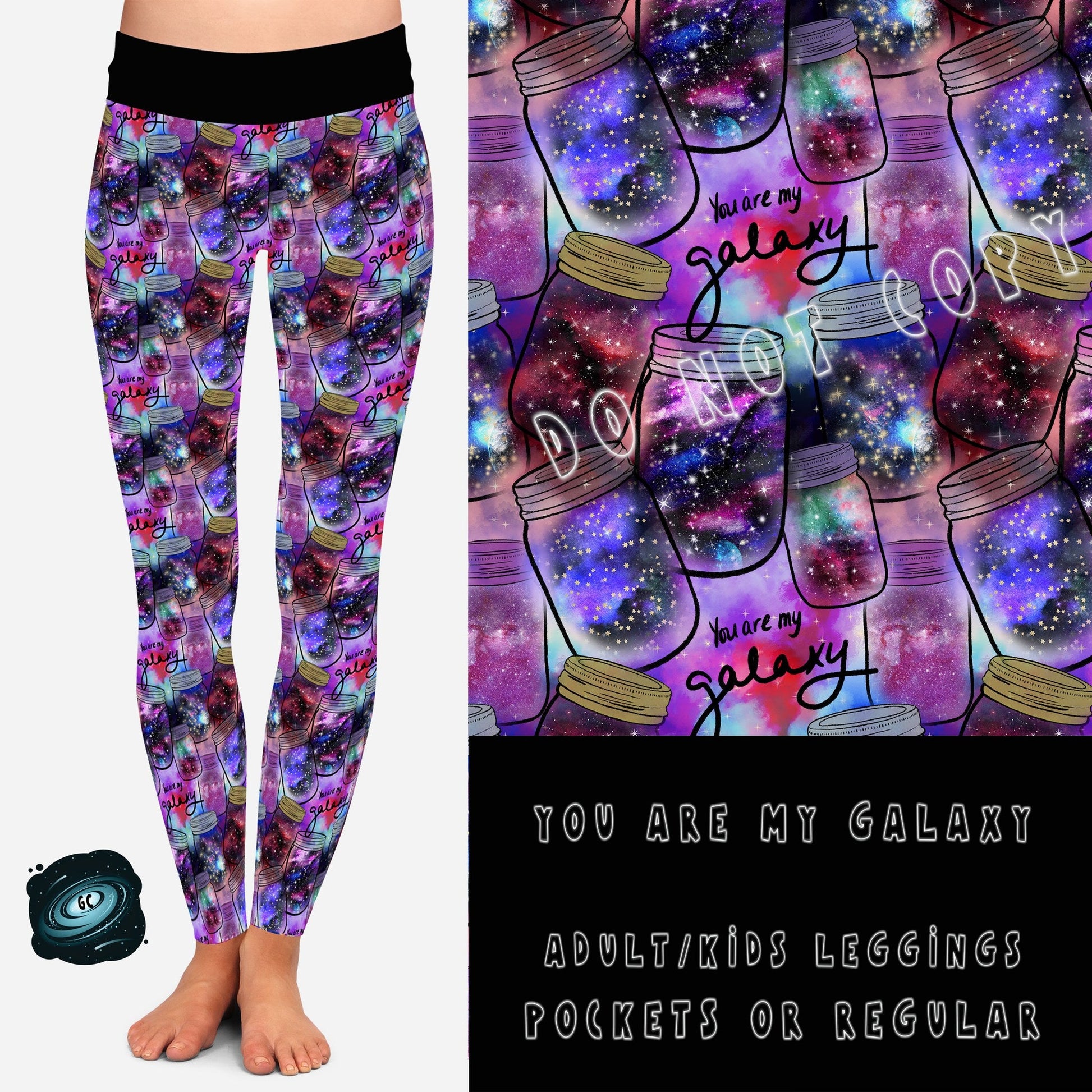 BATCH 65- YOU ARE MY GALAXY LEGGINGS/CAPRI/JOGGERS - Like A Duchess