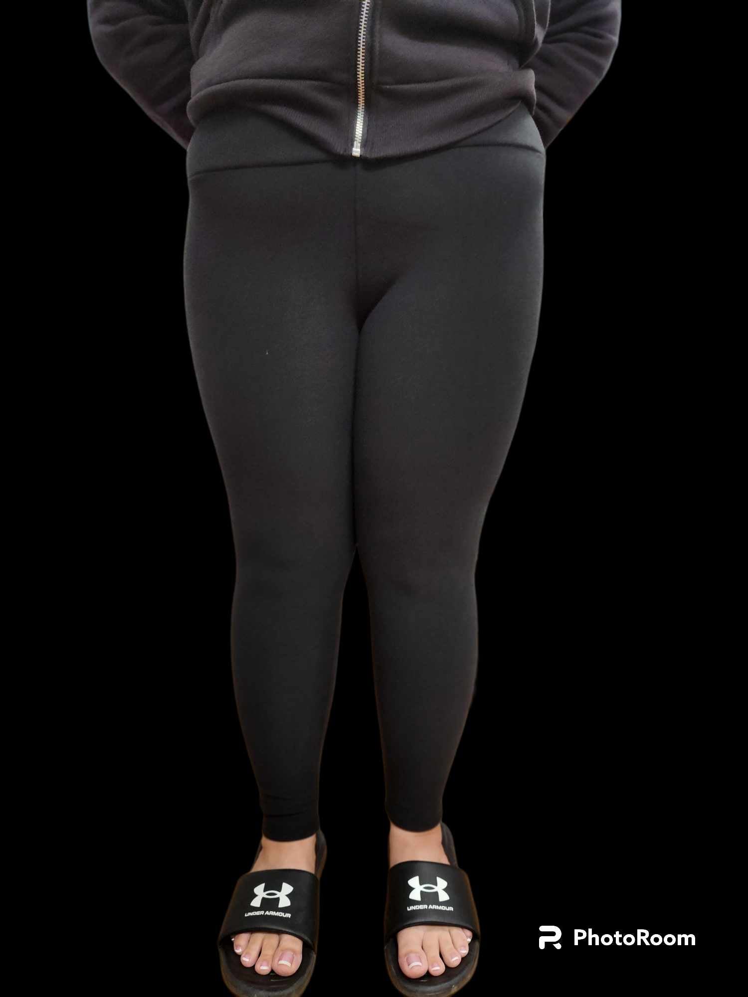 BLACK & WHITE PLAID - BUTTER FLEECE LINED LEGGINGS - Like A Duchess