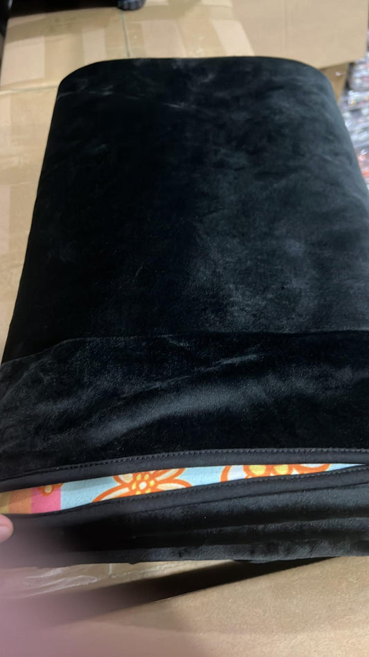 COIN FAST- SOFT BLACK THROW BLANKET