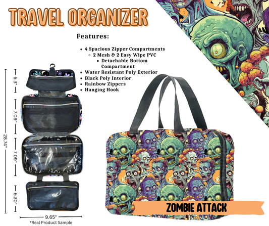 Zombie Attack Travel Organizer - Like A Duchess
