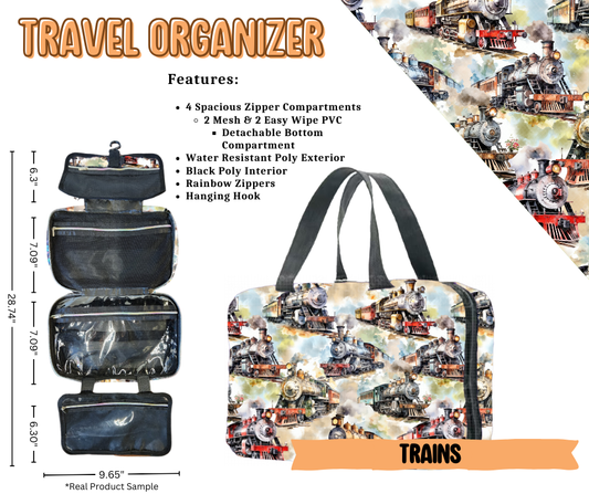 Trains Travel Organizer - Like A Duchess