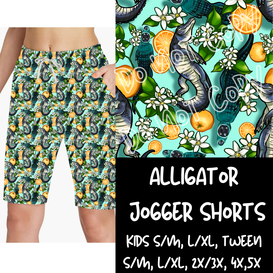 ALLIGATOR- JOGGER SHORTS - Like A Duchess