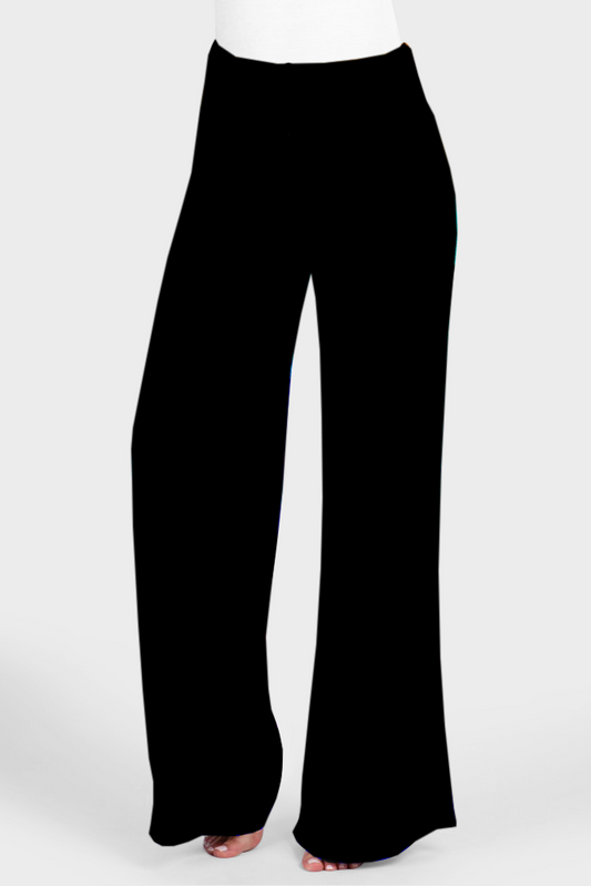 SOLID BLACK- YOGA WAIST POCKET LOUNGER - Like A Duchess