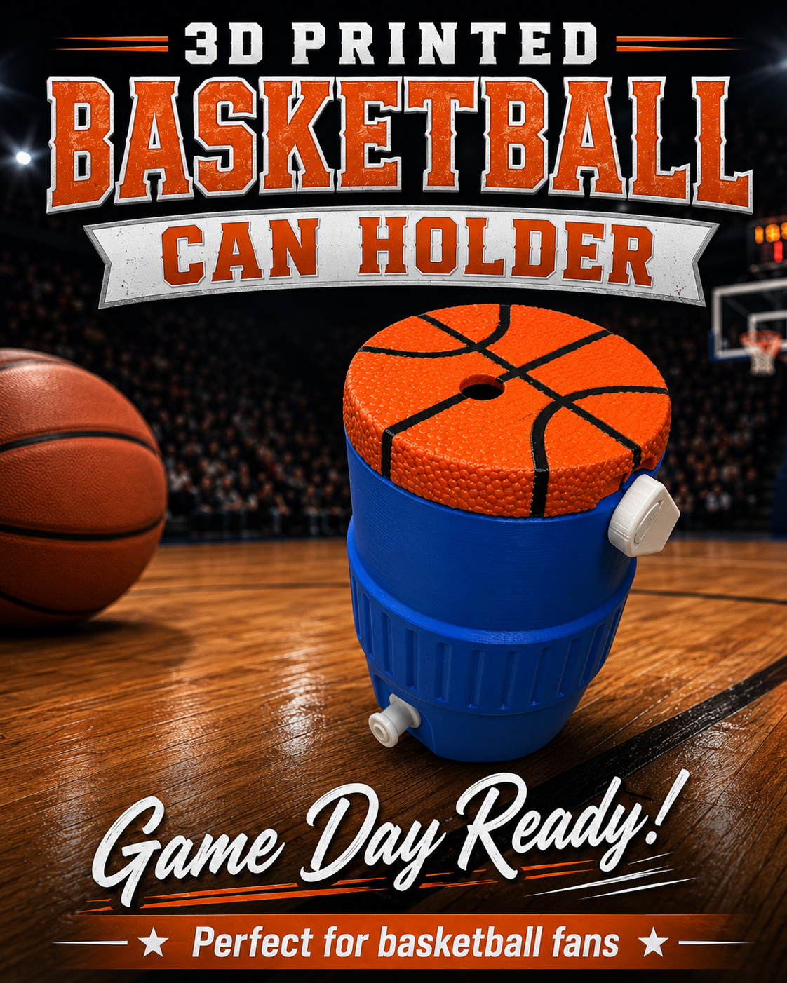 SPORTS THEMED-3D PRINTED CUSTOM 12 OUNCE CAN HOLDERS - Like A Duchess