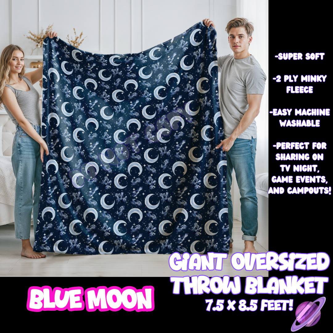 BLUE MOON- GIANT SHAREABLE THROW BLANKET - Like A Duchess