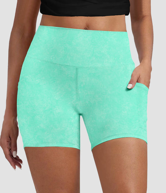 RTS - Cool Mint Biker Shorts w/ Pockets - Like A Duchess
