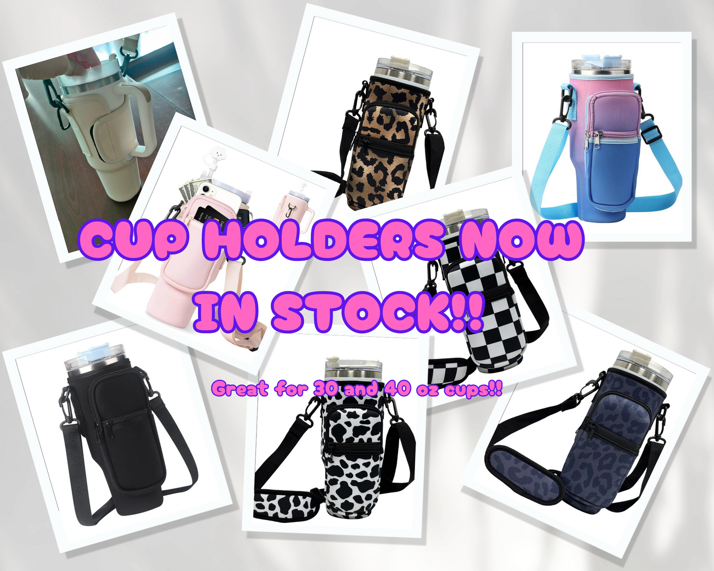 30/40 OZ NEOPRENE CUP HOLDERS NOW IN STOCK - Like A Duchess