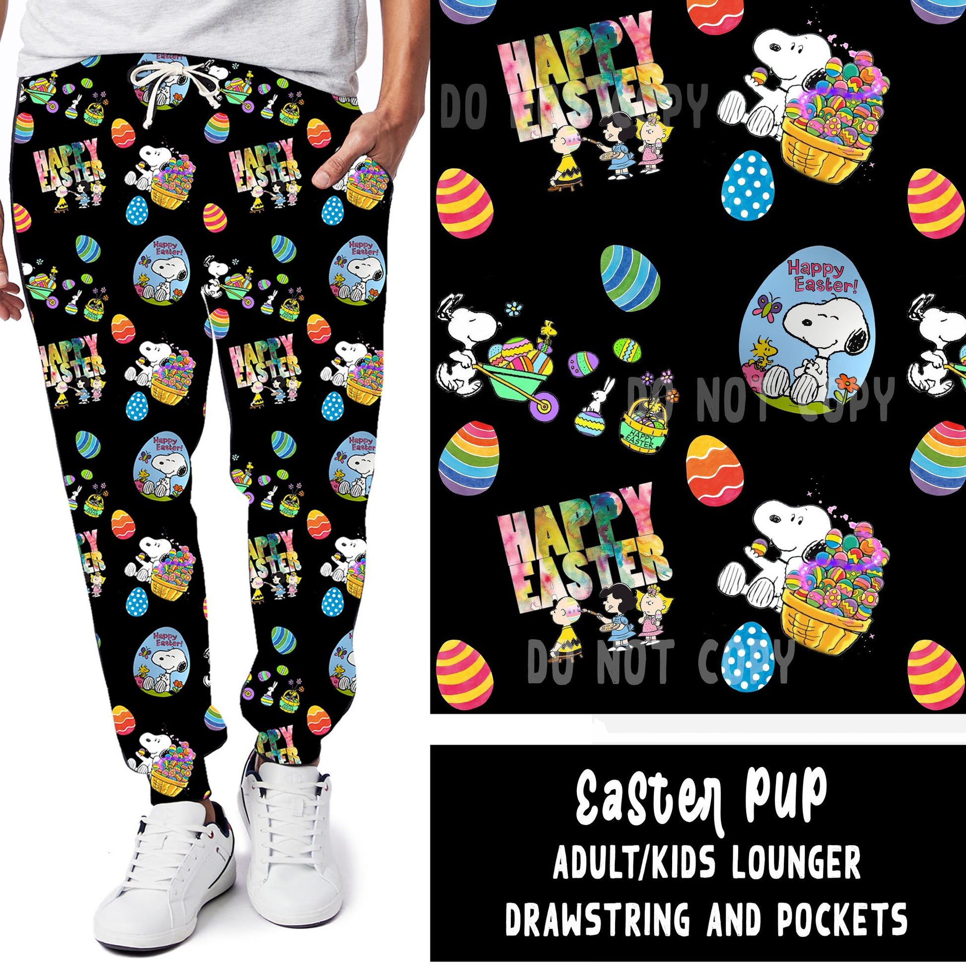 SPRING BASH RUN-EASTER PUP LEGGINGS/JOGGERS - Like A Duchess
