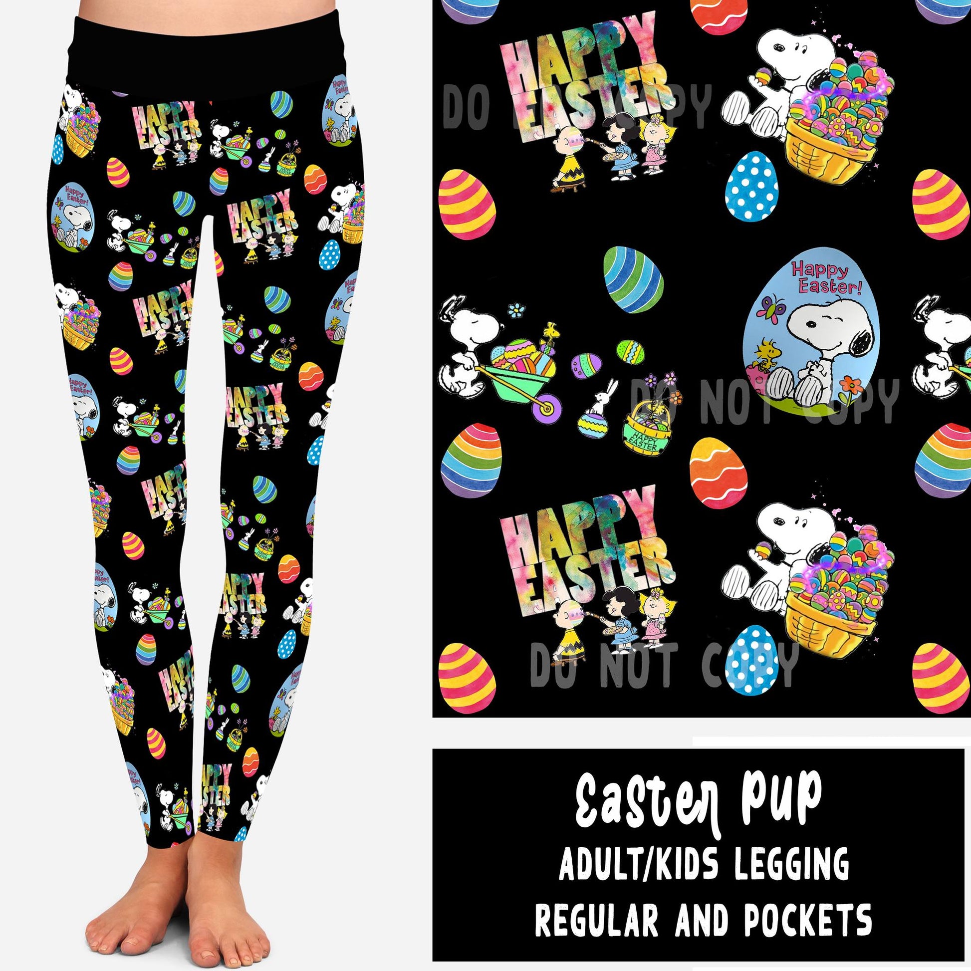 SPRING BASH RUN-EASTER PUP LEGGINGS/JOGGERS - Like A Duchess