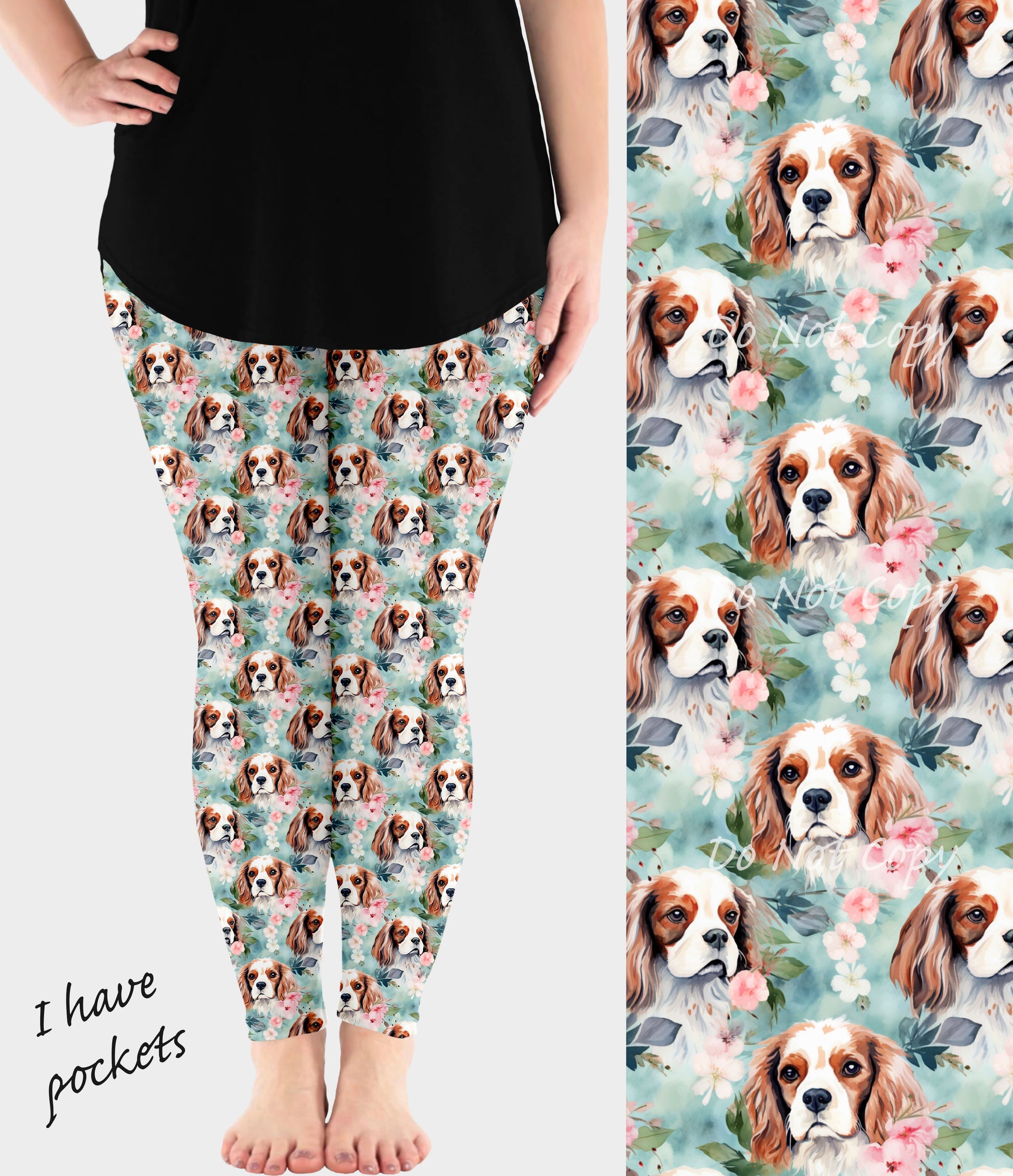RTS - Floral Cavalier Leggings w/ Pockets - Like A Duchess
