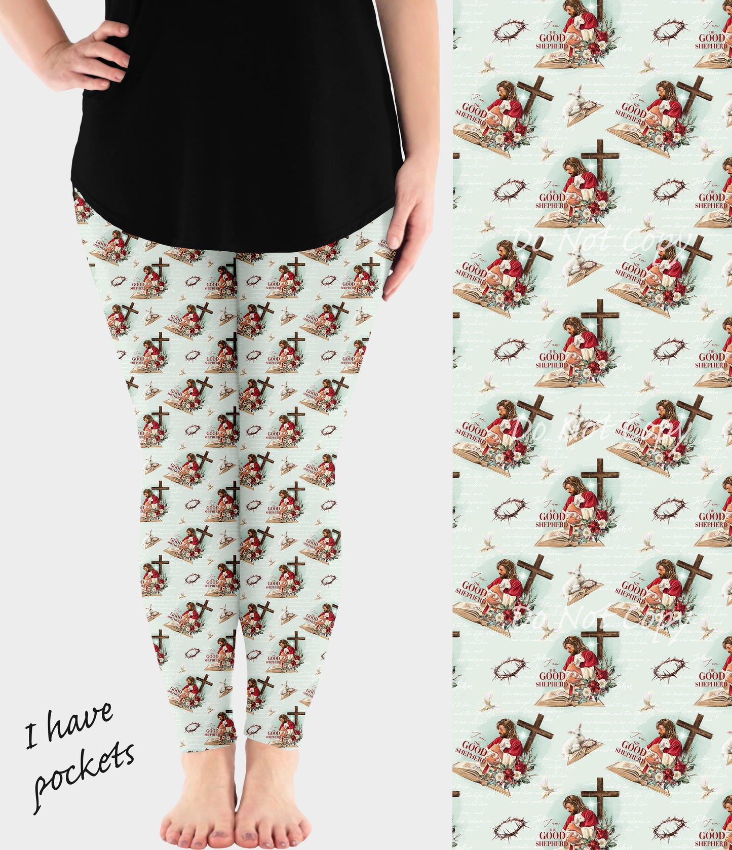 RTS - Good Shepherd Leggings w/ Pockets - Like A Duchess