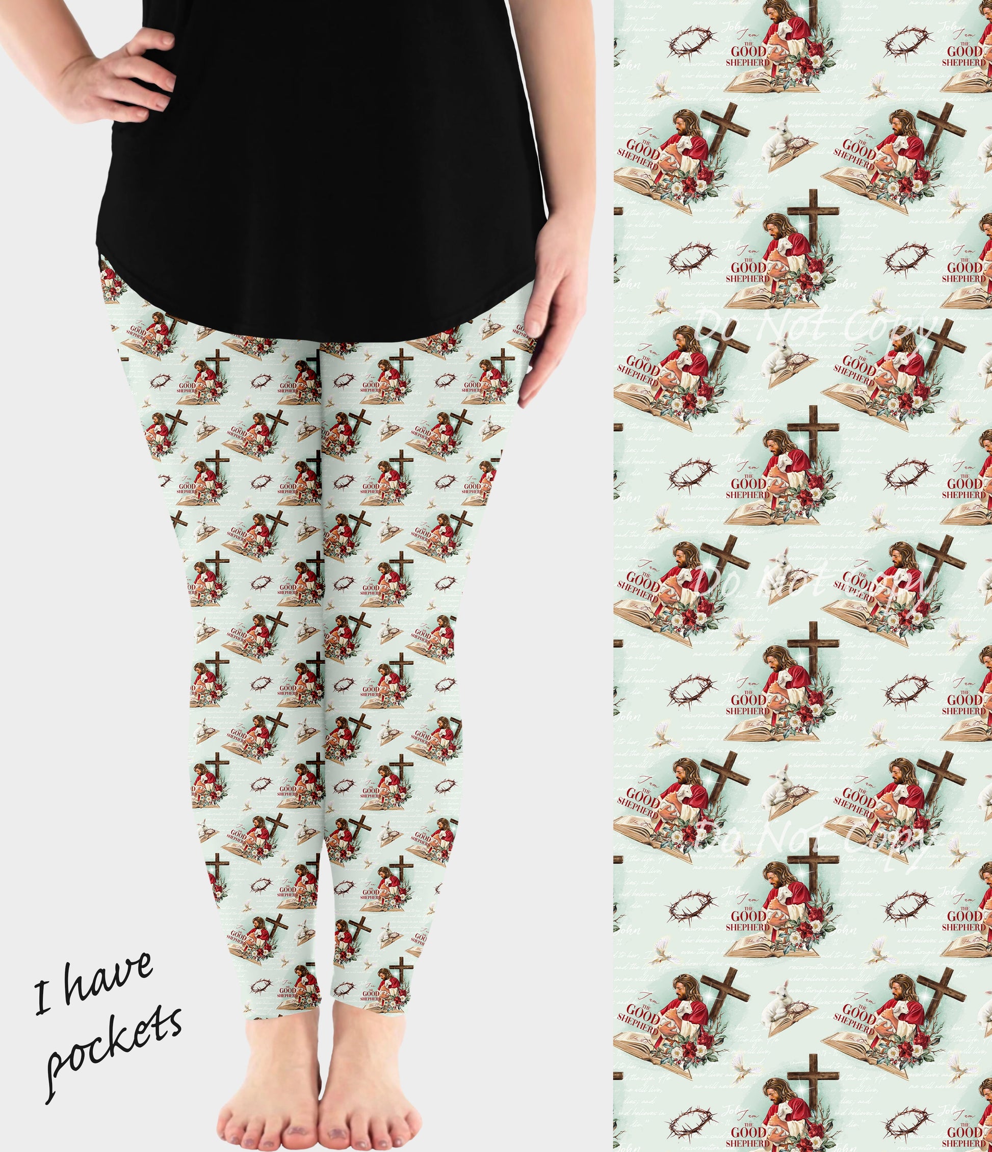 RTS - Good Shepherd Leggings w/ Pockets - Like A Duchess
