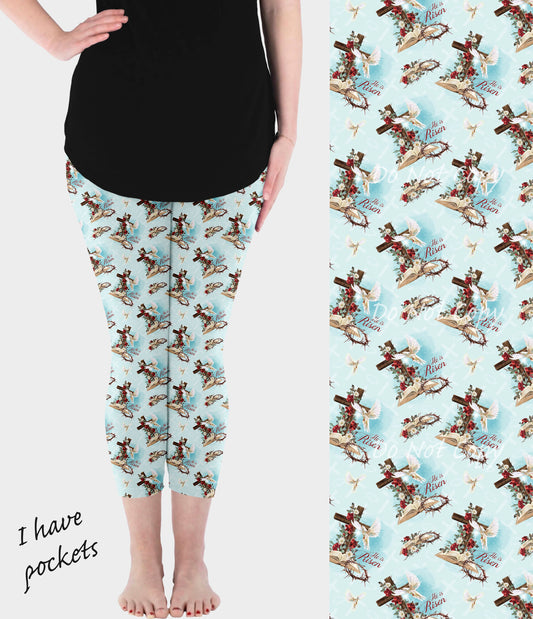 RTS - I Am the Light Capri Leggings w/ Pockets - Like A Duchess