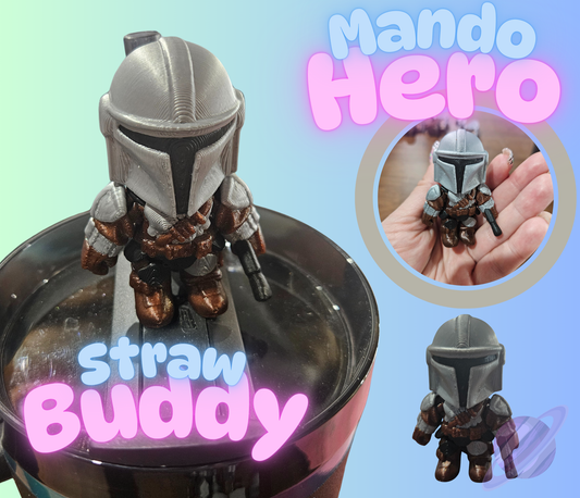 MANDO-3D PRINTED STRAW BUDDY - Like A Duchess